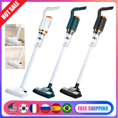 2 in 1 Handheld Wireless Vacuum Cleaner USB Rechargeable Strong Suction Mopping Machine 2000mAh Cordless Portable Cleaning Robot