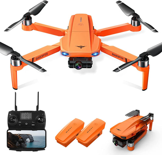 Drones with Camera for Adults 4K,  KF102 GPS Drone with 2-Axis Gimbal Camera, Long Range Professional Drones for Beginners 5G FPV Transmission,2 Batteries 50Mins Flight Time Auto Return Home